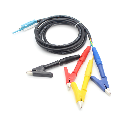 Proba de teste de fio de chumbo de tipo STG eletrônico de bloco cabo de teste de 4 fios sonda de teste em série com plugues de banana