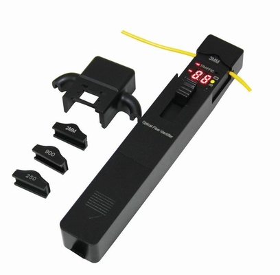 Identificador de fibra FTTH de revestimento metálico para a faixa de comprimento de onda identificada 800-1700 nm em FTTH