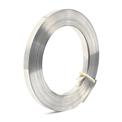 0.26/0.35/0.6/0.75mm Faixa de banda de aço inoxidável para fixação de tubos de comprimento ajustável