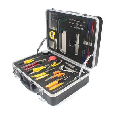 Material ABS pesado OEM FTTH Assembly Fiber Optic Tool Kit para FTTA FTTB FTTH