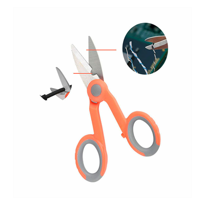 Tesouras de corte de fios ópticos de fibra de cobre de aço inoxidável com construção durável