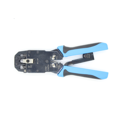 RJ-45 RJ-12 RJ-11 8P8C 6P6C 4P4C Cortador de cabos com stripper feito de aço médio