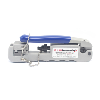 Crimper coaxial ajustável para conectores FRS série 6 59 DRS série 59 IEC