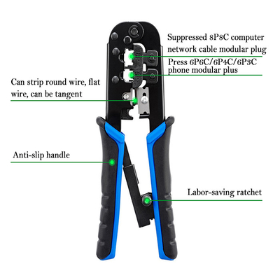 Ferro Manôvel Módulo Multi-conector Plug Crimping Tool para Imperial Measurement System