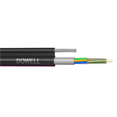 Multimodo ADSS 48 Núcleo de Fibra Óptica PE Cable Sheath com preto