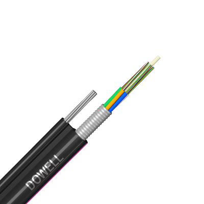 Multimodo ADSS 48 Núcleo de Fibra Óptica PE Cable Sheath com preto