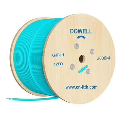 LSZH Sheath Multi Purpose Breakout Fiber Optic Cable para Indoor 2 Cores 12 Cores Long Distance GJFJHV