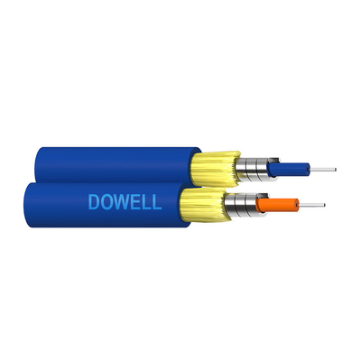 FTTH Duplex Cabos de Fibra Óptica blindados com alta resistência à tração para interiores e exteriores