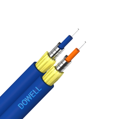 FTTH Duplex Cabos de Fibra Óptica blindados com alta resistência à tração para interiores e exteriores