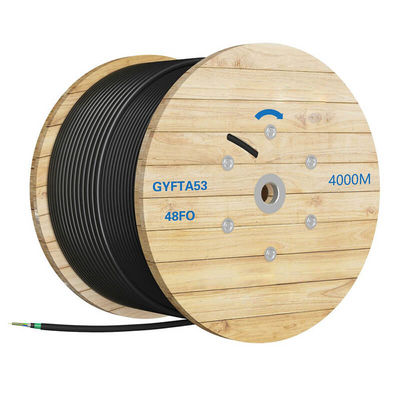 Cabos de fibra óptica blindados de modo único 8 núcleos Cabos subterrâneos de fibra óptica