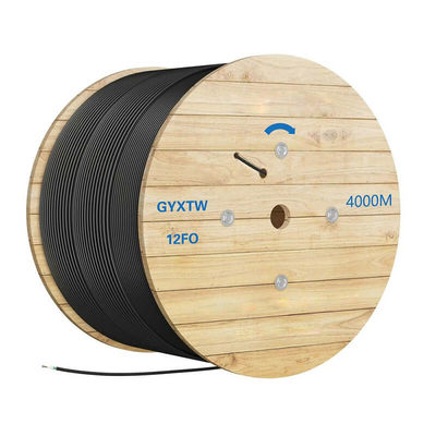 Cable de fibra óptica de polietileno PE Light Armored 48 Core GYXTW Single Mode