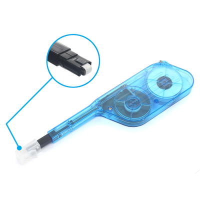 Limpador de conectores de fibra óptica de um só empurrão Limpador de fibra óptica para conectores MPO MTP