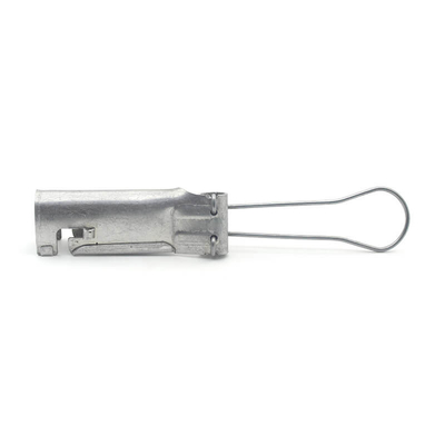 Grampos de fio de queda de fibra de alumínio FTTH 1-2 pares para cabo de telecomunicações
