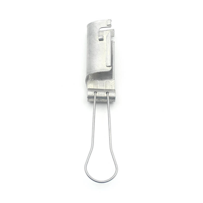 Grampos de fio de queda de fibra de alumínio FTTH 1-2 pares para cabo de telecomunicações