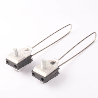 Ligação de alumínio ADSS Anchor Clamp Auto-ajuste para 4 núcleos cabo aéreo aéreo