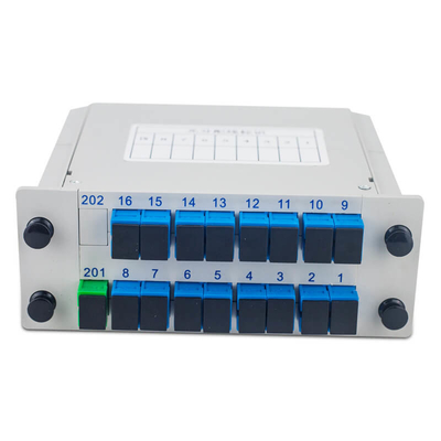 Tipo de cassete 1x4 divisor óptico 1x16 divisor PLC SC APC