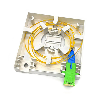 Fibra óptica branca cabo de saída Socket de parede óptica 4 núcleos OEM