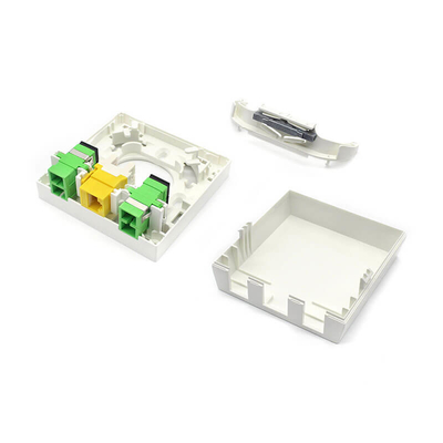 4 Portos Auto-Clip Fibra Óptica Terminal Socket SC Adaptadores Para Mural Montado