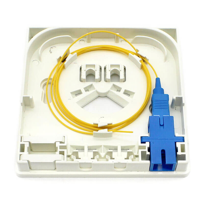 Fibra óptica de fibra branca de plástico