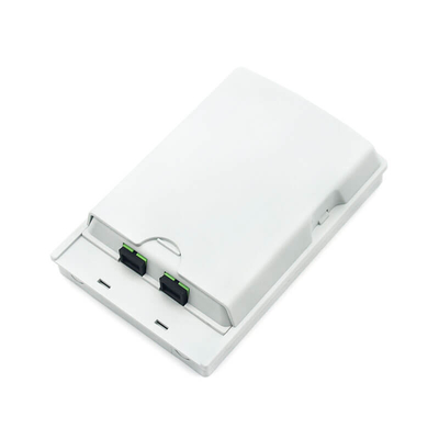 2 portas FTTH Wall Box Outlet Óptico Interior Com Adaptadores SC Simplex LC Duplex