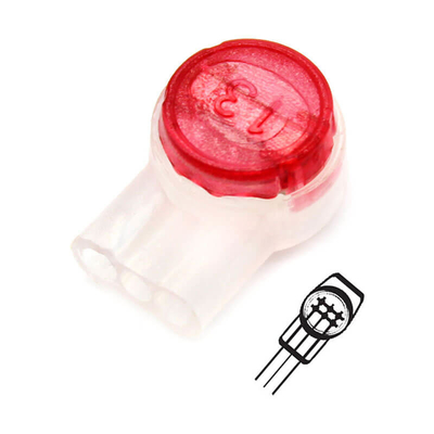 Conector de extremidade UR2 vermelho 19-26AWG