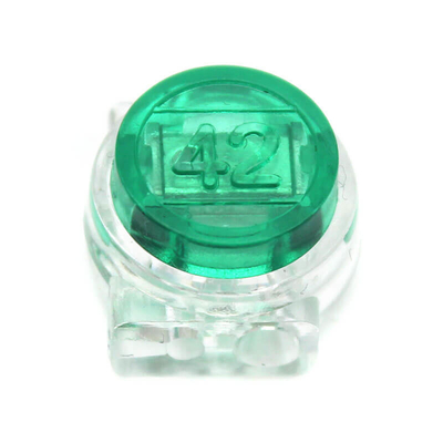Gelado Verde Scotchlok Butt conector terminais caixa de plástico transparente