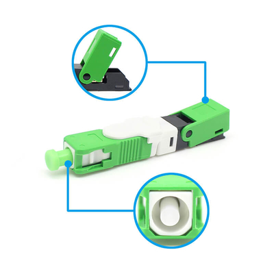 Conector de montagem de campo de fibra óptica SC/APC pré-incorporado