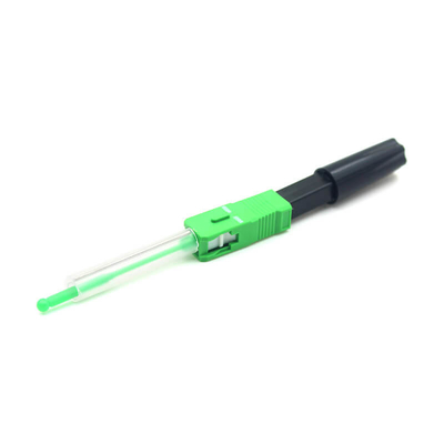 SC/APC Conector de fibra óptica de montagem rápida e de fusão a quente