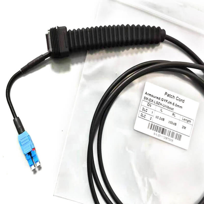 SM MM Conector de fibra óptica impermeável duplex LC UPC NSN Boot
