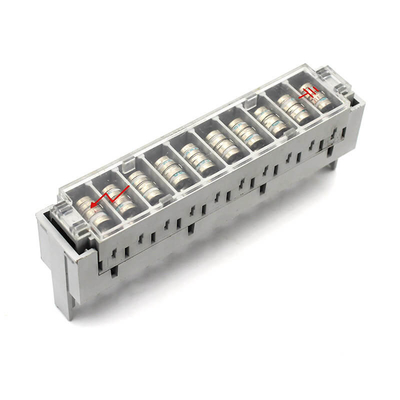 Modulos de interface de bloco de terminais ABS PBT para fixação de tubos de gás de 3 polos