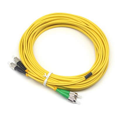 Resistência ao molhamento do cabo de revestimento de fibra óptica de PVC FC APC Para FC UPC Tensibilidade