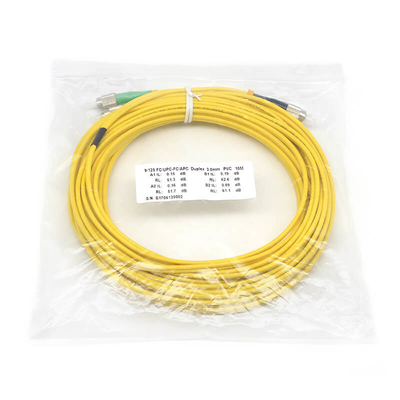 Resistência ao molhamento do cabo de revestimento de fibra óptica de PVC FC APC Para FC UPC Tensibilidade