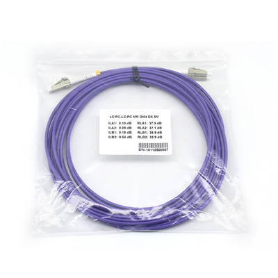 LSZH DX Fibra Patch Leads Custom Fibra Óptica Patch Cables Multimode