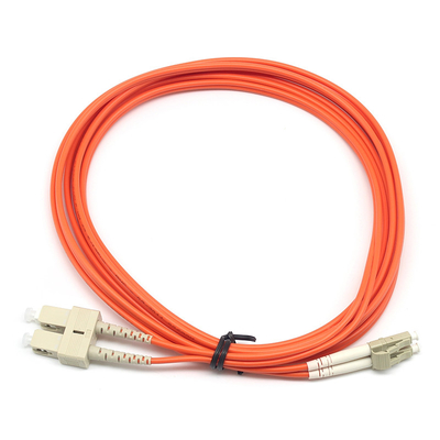 Cordão duplex de fibra óptica de alto desempenho LC PC para SC PC