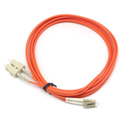 Cordão duplex de fibra óptica de alto desempenho LC PC para SC PC