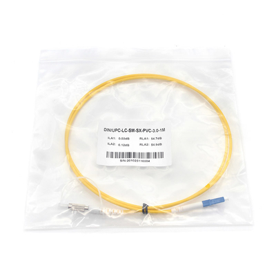 Cabos de fibra OM3 de alta velocidade de modo único de 3,0 mm Duplex LC Mpo para LC