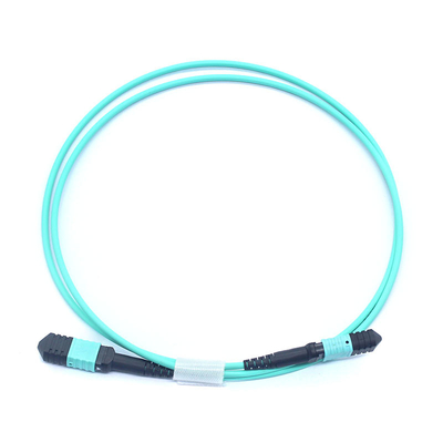 Cordão flexível e durável de fibra óptica com conector MPO para aplicações de rede versáteis