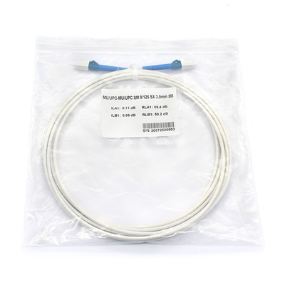 Cabos Jumper de Fibra Branca de Telecomunicações MU UPC para MU UPC SM CE Certificado