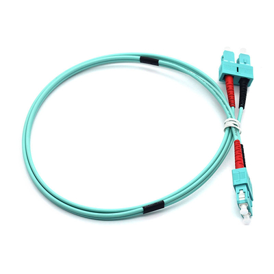 LSZH Duplex Fiber Optic Patch Cord SC PC para SC PC OM3 Multimodo