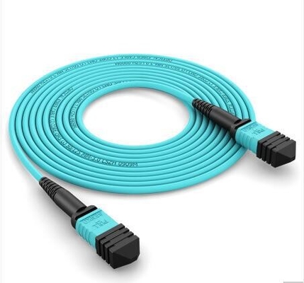 OM3 Mpo To Mpo Fiber Cable Data Center Interior Cordão de Patch Impermeável Mtp
