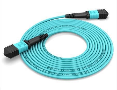 OM3 Mpo To Mpo Fiber Cable Data Center Interior Cordão de Patch Impermeável Mtp