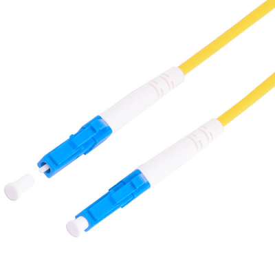 G657A2 LC para LC Simplex Fibra Óptica Cordão de Parche com 2,0 mm jaqueta de PVC amarelo