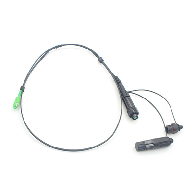 2 em 1 SC APC Fast Connector FTTH Drop Patch Cable Proteção IP68