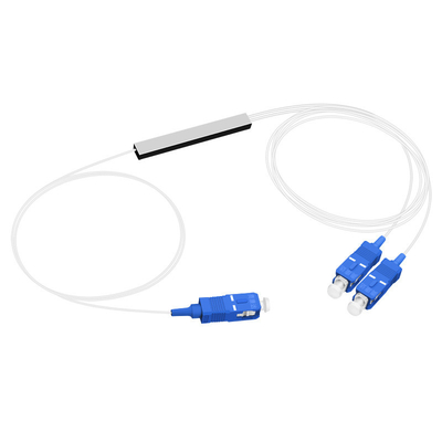 1X2 SC UPC LSZH Fibra Óptica PLC Splitter 0,9mm Mini Tubos de Aço
