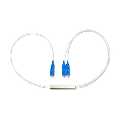 1X2 SC UPC LSZH Fibra Óptica PLC Splitter 0,9mm Mini Tubos de Aço