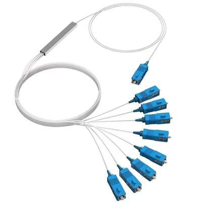 PVC LSZH Fibra Óptica PLC Splitter Mini Tipo 1m, 1,5m Com Conector SC UPC