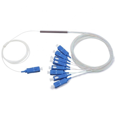 PVC LSZH Fibra Óptica PLC Splitter Mini Tipo 1m, 1,5m Com Conector SC UPC