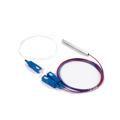 Personalizado 1*2 SC UPC Mini Tipo Fibra Óptica PLC Splitter Com G657A Fibra 0,9mm