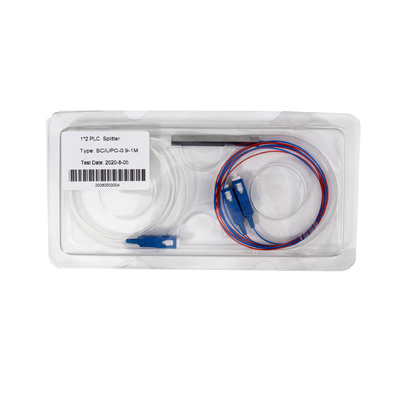Personalizado 1*2 SC UPC Mini Tipo Fibra Óptica PLC Splitter Com G657A Fibra 0,9mm