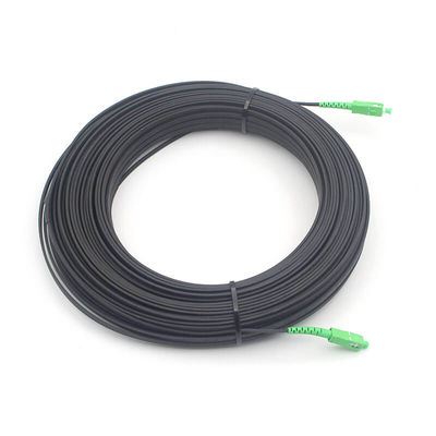 Cabo de remendo drop plano FTTH SC APC 2*5.0mm Monomodo com capa preta